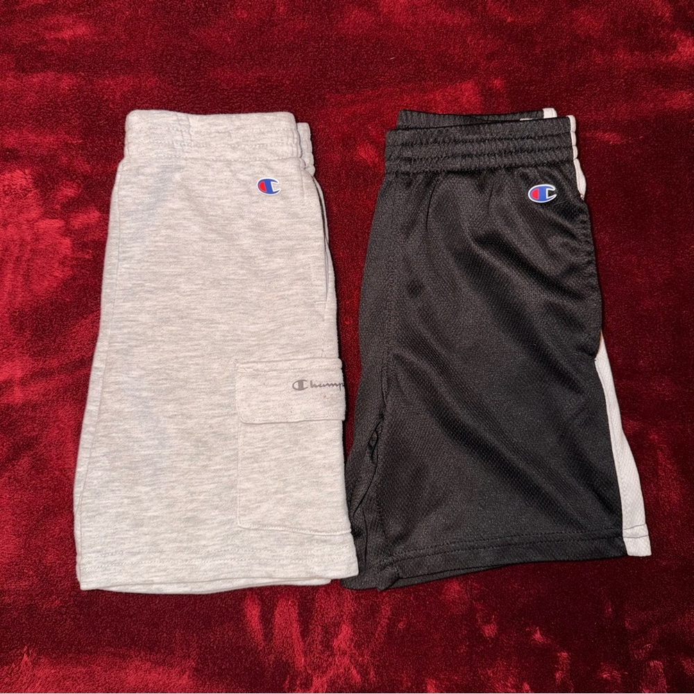Champion Kids' Gray and Black Shorts Duo
